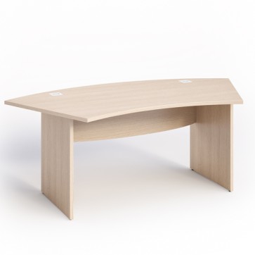 Scrivania Agorà Direction - fianchi pannello - 190 x 96 x 73 cm - rovere