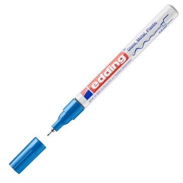 Marcatore permanente a vernice 780 - punta tonda extra fine - 0,8 mm - blu  - Edding