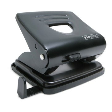 Perforatore 825 - massimo 25 fogli - 2 fori - passo 8 cm - nero - Rapesco