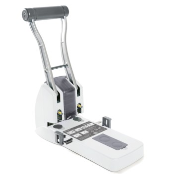 Perforatore Eco P2200 - alta capacitA' - max 150 fogli - 2 fori - passo 8 cm - bianco - Rapesco