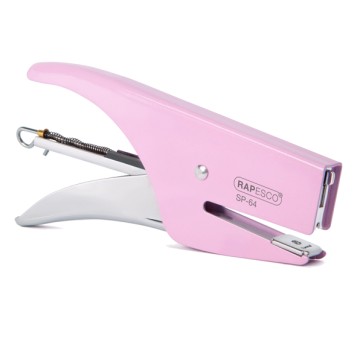 Cucitrice a pinza SP- 64 - metallo verniciato - rosa - Rapesco