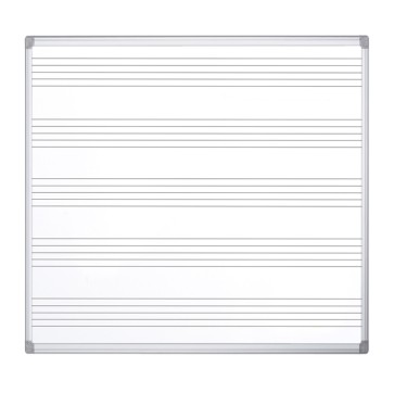 Lavagna magnetica Maya Musica - pentagramma musicale - 120 x 120 cm - Bi-Office
