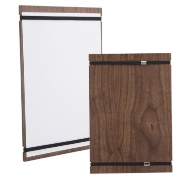 PortamenU' Tablet con elastici - 32 x 22 cm - legno di noce - Securit