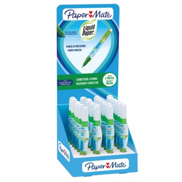 Correttore a penna Micro Correction Pen - 7 ml - Papermate - expo 24 pezzi