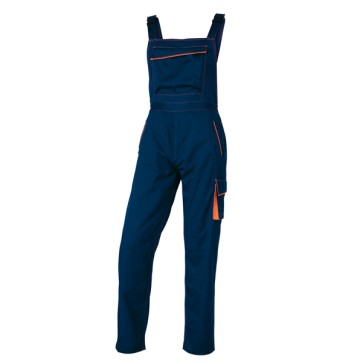 Salopette da lavoro Panostyle  M6SAL - sargia/poliestere/cotone - taglia M - blu/arancio - Deltaplus