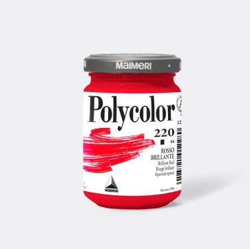 Colore vinilico Polycolor - 140 ml - rosso brillante - Maimeri