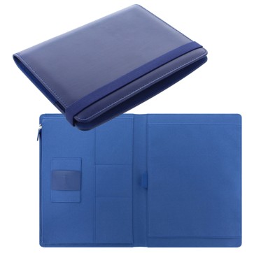 Portablocco Metropol - similpelle - 32 x 24,5 x 2,6 cm - navy - Filofax