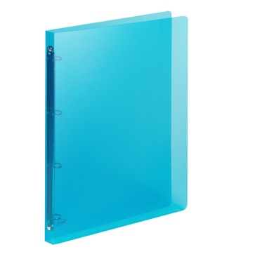 Raccoglitore Lumina - PP - 4 anelli tondi D15 - dorso 2 cm - 22x30 cm - blu - Favorit