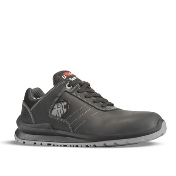 Calzatura di sicurezza Stig S3 SRC Flat Out - pelle pull-up idrorepellente - numero 39 - nero - U-Power