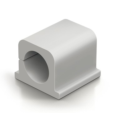 Clip Cavoline® PRO fermacavi - adesiva - per 2 cavi - grigio - Durable - conf. 4 pezzi