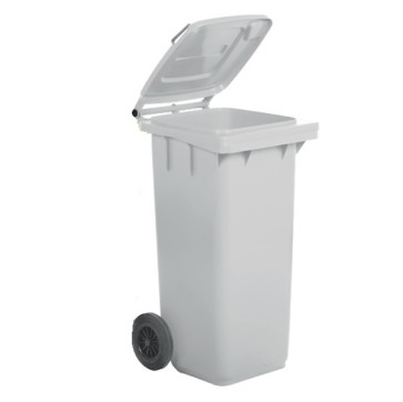 Bidone carrellato - 48x55x93 cm - 120 L - bianco - Mobil Plastic