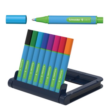 Astuccio sfere XB Link/IT - colori assortiti - Schneider - astuccio 8 pezzi
