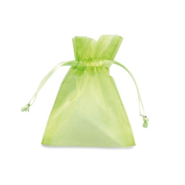 Sacchetti organza Milly - 12,5 x 17 cm - verde mela - PNP - conf. 20 pezzi