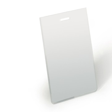Portanome - 9 x 6 cm - verticale - trasparente - Durable - conf. 100 pezzi