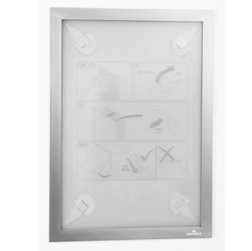 Cornice adesiva - Duraframe Wallpaper - A4 - 21 x 29,7 cm - argento - Durable