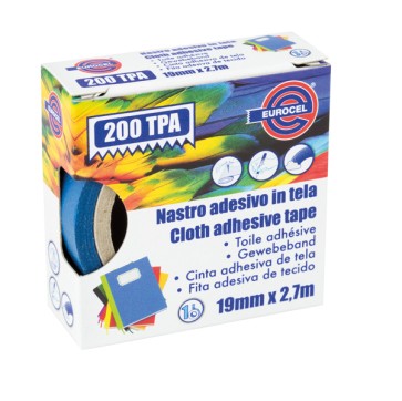 Nastro adesivo telato TPA 200 - 1,9 cm x 2,7 m - blu - Eurocel