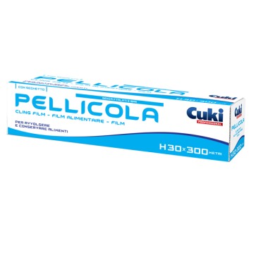 Roll pellicola trasparente - 300 mm x 300 m - PVC - Cuki Professional