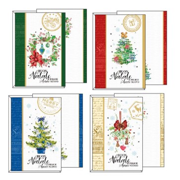 Biglietto auguri - tema natale - 11,7x17 cm - Kartos