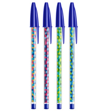 Penna a sfera con cappuccio Cristal  Collection - punta 1,0 mm - blu - Bic - scatola 20 pezzi