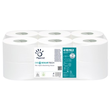 Carta igienica Mini Jumbo - 8,9 cm x 300 mt - diametro 20 cm - goffratura micro - 26 gr - Papernet