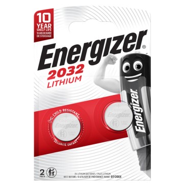 Pile CR2032 Lithium - 3V - Energizer specialistiche - blister 2 pezzi