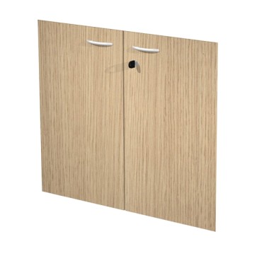 Coppia ante Easy - per mobile basso - 80 x 67 cm - spessore 18 mm - melaminico - rovere