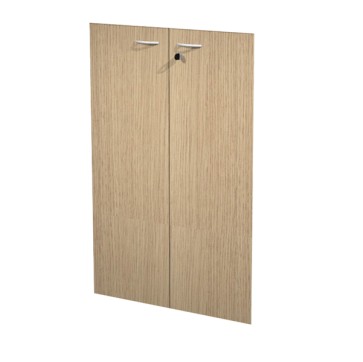 Coppia ante Easy - per mobile medio - 80 x 115 cm - spessore 18 mm - melaminico - rovere