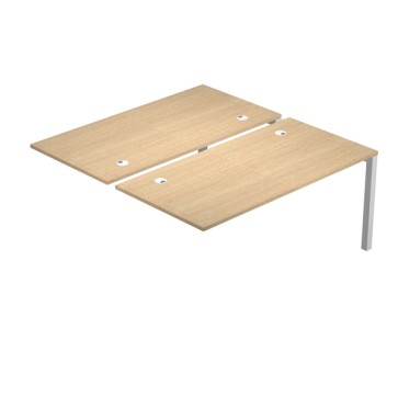 Modulo aggiuntivo per tavolo riunioni Agorà - 6 posti - 160 x 120 x 72,5 cm - rovere