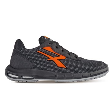 Calzatura di sicurezza Taurus Plus S3 CI SRC - pelle idrorepellente - taglia 46 - nero/arancione - U-Power