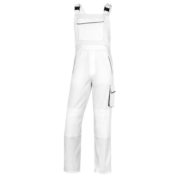 Salopette da lavoro Panostyle M6SAL - sargia/poliestere/cotone - bianco/grigio - taglia M - Deltaplus