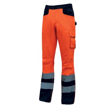 Pantalone invernale alta visibilità Beacon - arancio  fluo - taglia XXL - U-Power