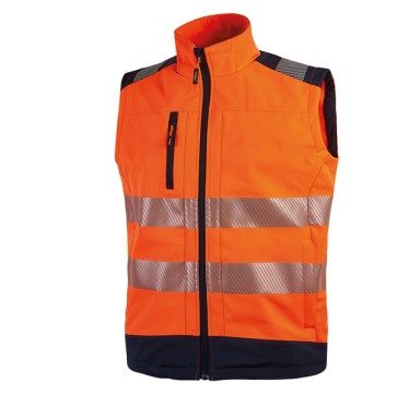 Gilet alta visibiltA' Softshell Dany - arancio fluo - taglia XL - U-Power