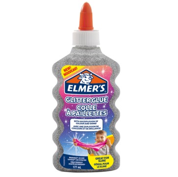 Colla glitterata liquida Slime - argento - flacone 177 ml - Elmer's Newell