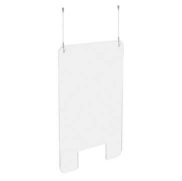 Schermo protettivo - con feritoia - da appendere - 100 x 66 cm - acrilico - Exacompta