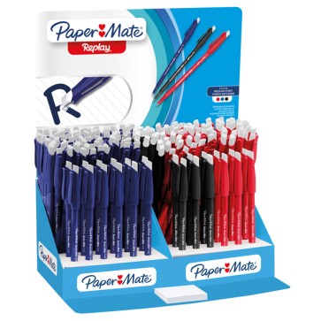Penna cancellabile Replay 40  Anniversary - colori assortiti - Papermate - expo 168 pezzi