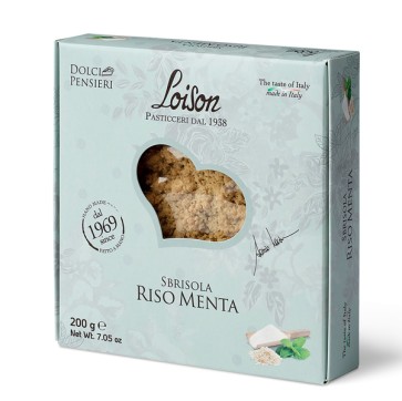 Torta Sbrisola - riso menta - 200 gr - Loison