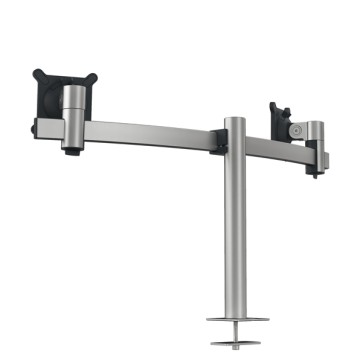 Braccio portamonitor PRO - 5086-23 - per 2 monitor - con perno per foro passacavo - Durable