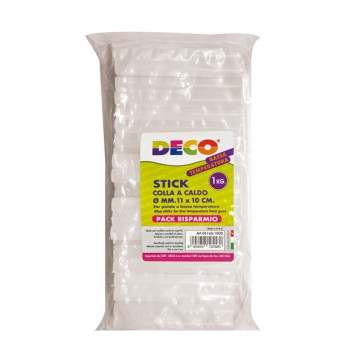 Colla stick a bassa temperatura - 10 cm x diam. 11 mm - Deco - conf. 1 kg