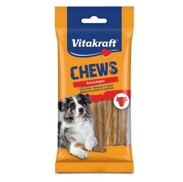 Masticativi Chews bastoncini arrotolati - 12,5 cm - 50 gr - Vitakraft - conf. 10 pezzi