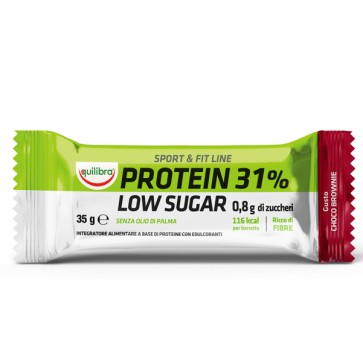 Integratore Sport  Fit Line Protein 31 - low sugar choco brownie - 35 gr - Equilibra