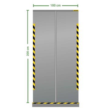 Divisorio roll up - 100 x 200 cm - trasparente - Djois
