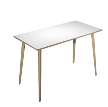 Tavolo alto Woody - 160 x 80 x 105 cm - rovere/bianco