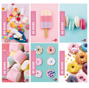 Maxiquaderno Be More Sweet - A4 - 36+2 fogli - 100gr - 1 rigo - BM