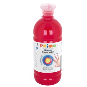 Tempera a dita - 750 ml - rosso - Primo