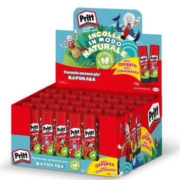 Colla stick - 43 gr - Pritt - display 40 pezzi