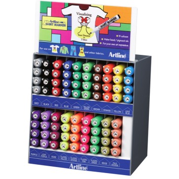Marcatore per t-shirt - colori assortiti - Artline - expo 76 pezzi