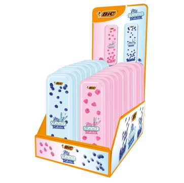 Assortimento astucci Summerfruit Collection - latta - Bic - expo 20 pezzi