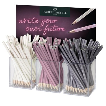 Matita grafite Sparkle - colori assortiti - Faber-Castell - expo 144 pezzi