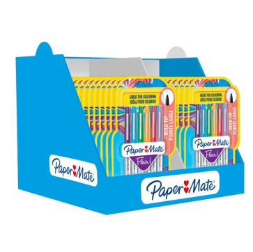 Pennarello Flair - colori assortiti Bold - Papermate - expo 30 blister (6 pezzi cad.)