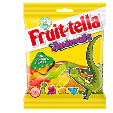 Caramella gommosa - animals - formato pocket 90 gr - Fruit-Tella